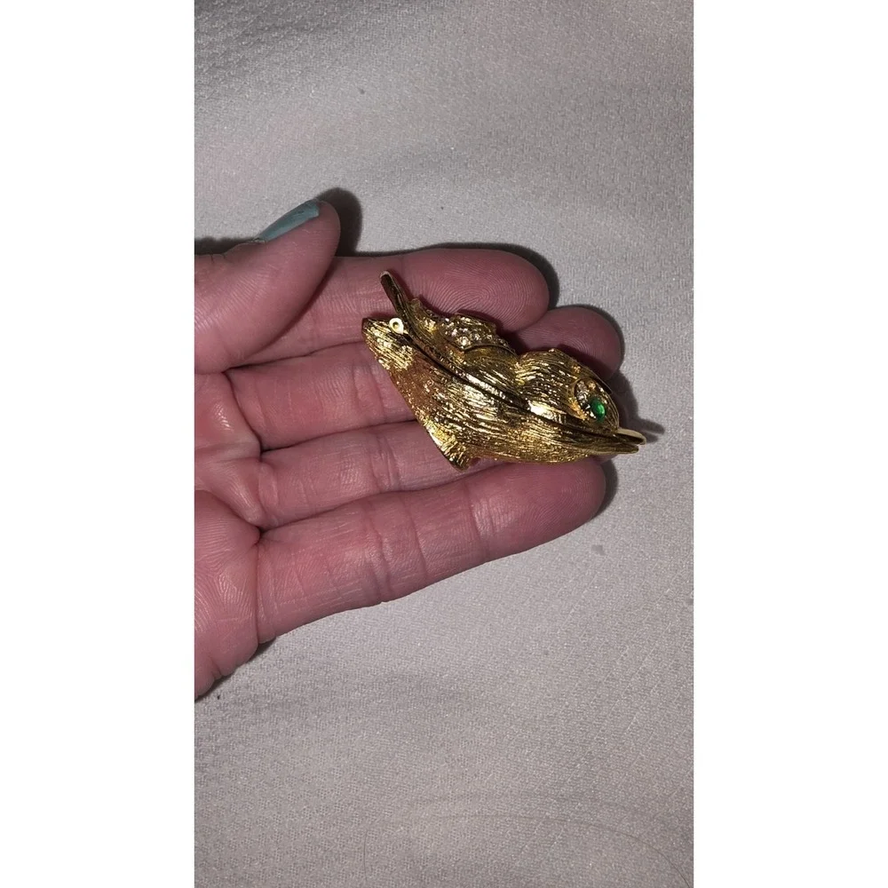 Vintage Kenneth JAY lane Bling Bird Trinket Box KJL